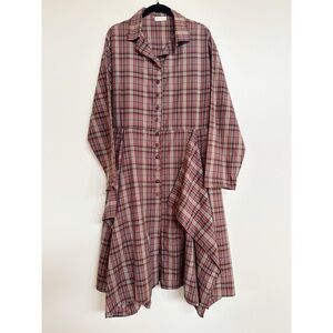 Krista Larson Pinwheel Plaid Dress One Size